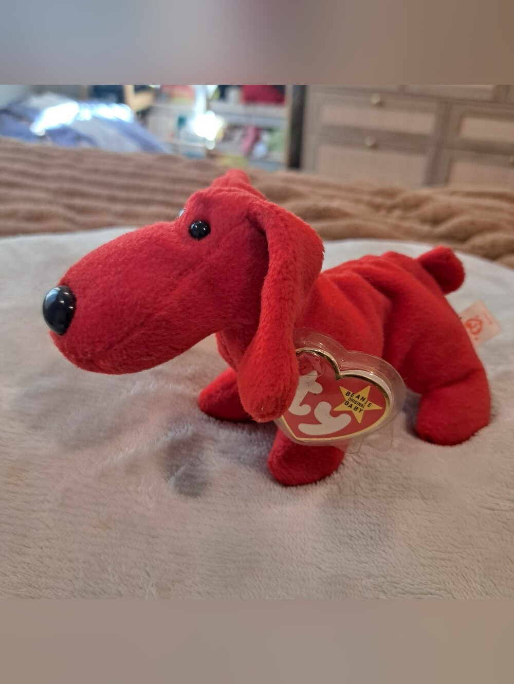 Ty Beanie Baby Rover the Red Dog Toy With Tags